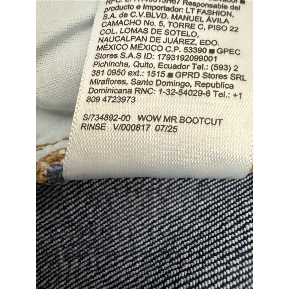Old Navy Wow Boot-Cut Mid Rise Dark Wash Denim Jeans Size 18 - Picture 10 of 10